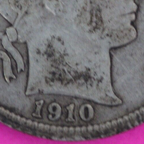 1910 P Barber Liberty Dime Scarce Semi Key Date Coin Philadelphia Mint 129