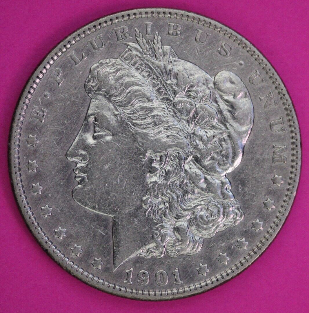 1901 P Morgan Lady Liberty Silver Dollar Scarce Key Date Coin Philadelphia 391