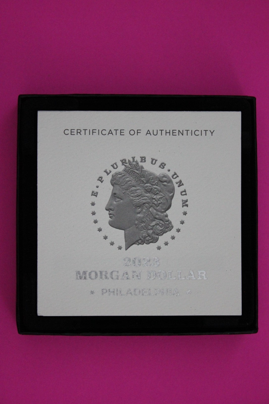 Gem Brilliant Uncirculated 2023 P Morgan Silver Dollar .999 Mint Box COA 6124