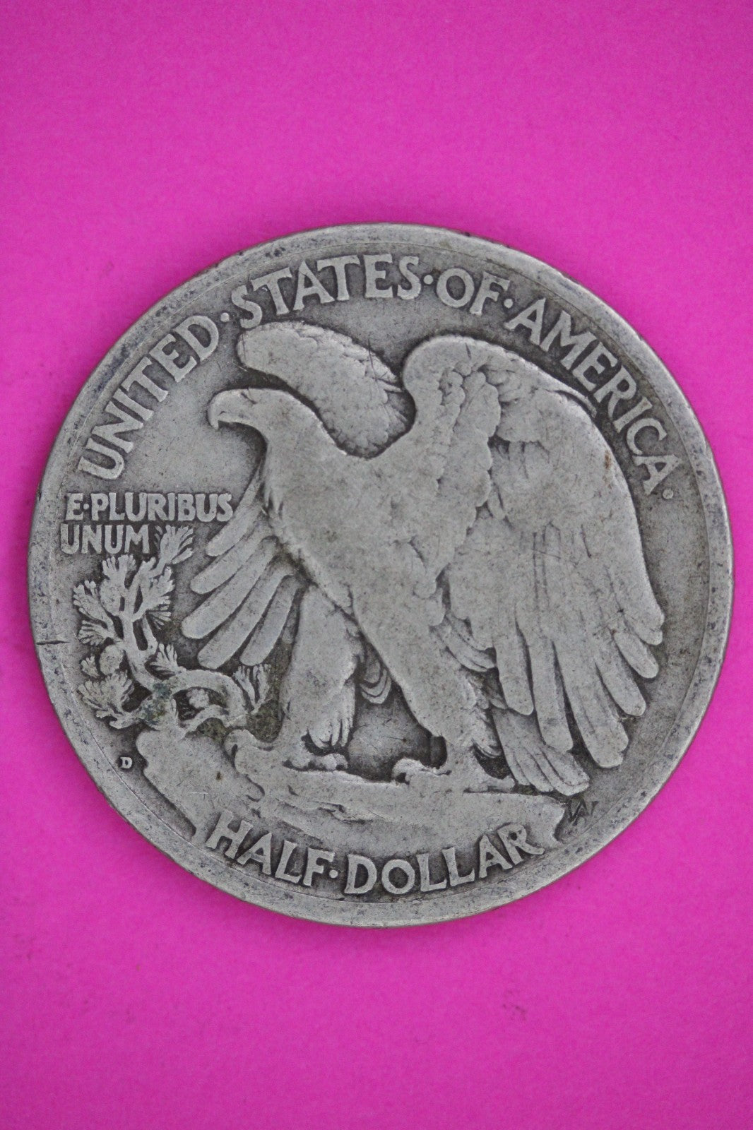 1917 D Walking Liberty Walker Half Dollar Coin Guaranteed Authentic Genuine 2403