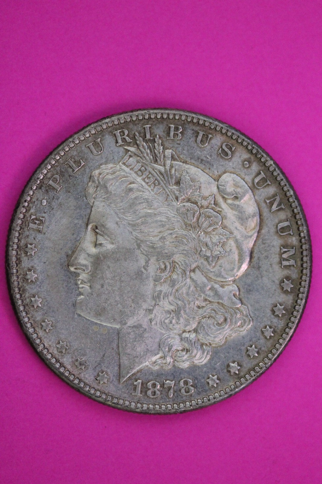 Cameo-ish 1878 S Morgan Lady Liberty Silver Dollar Key Coin San Francisco 380