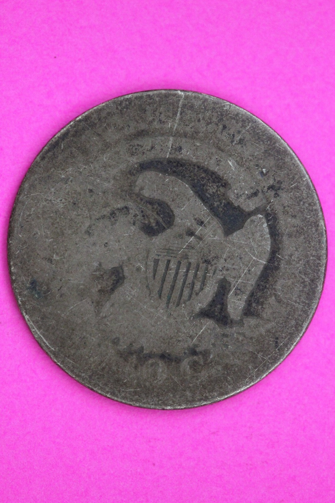 1821 Bust Capped Dime Lady Liberty Silver Coin Guaranteed Authentic Genuine 1374