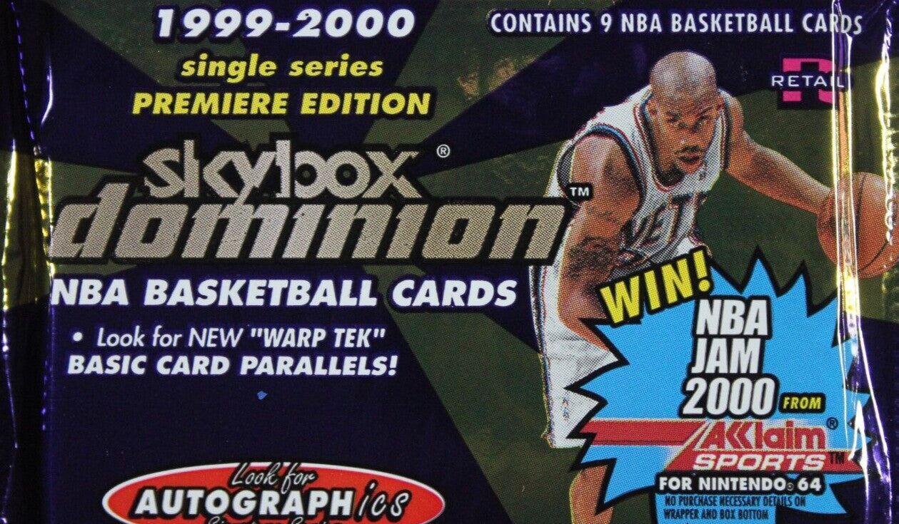 Rare 1999-2000 Skybox Dominion NBA Basketball Hobby Pack Exact Pack In Pics 6022