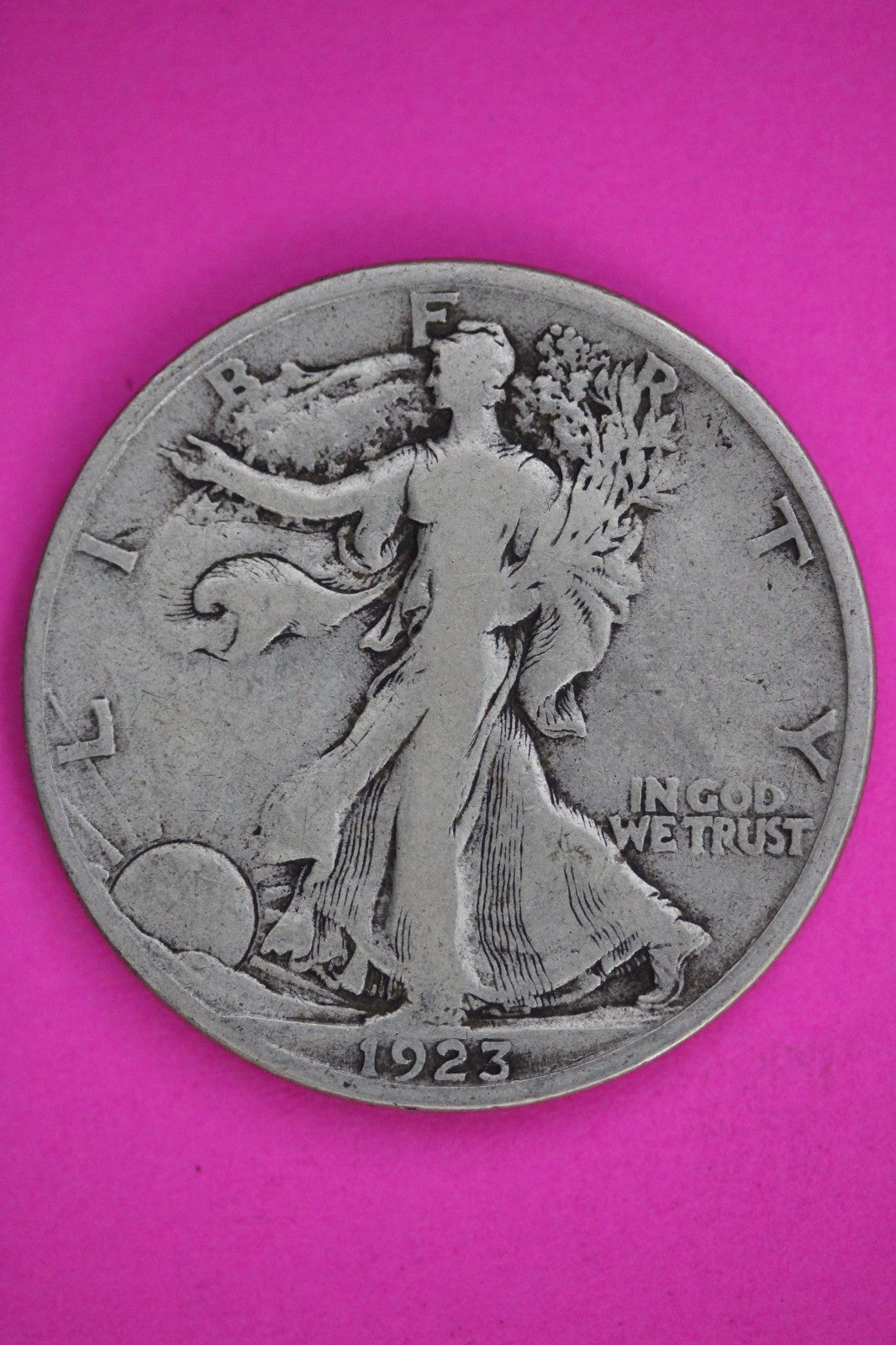1923 S Walking Liberty Half Dollar Silver Guaranteed Authentic Genuine Coin 2944