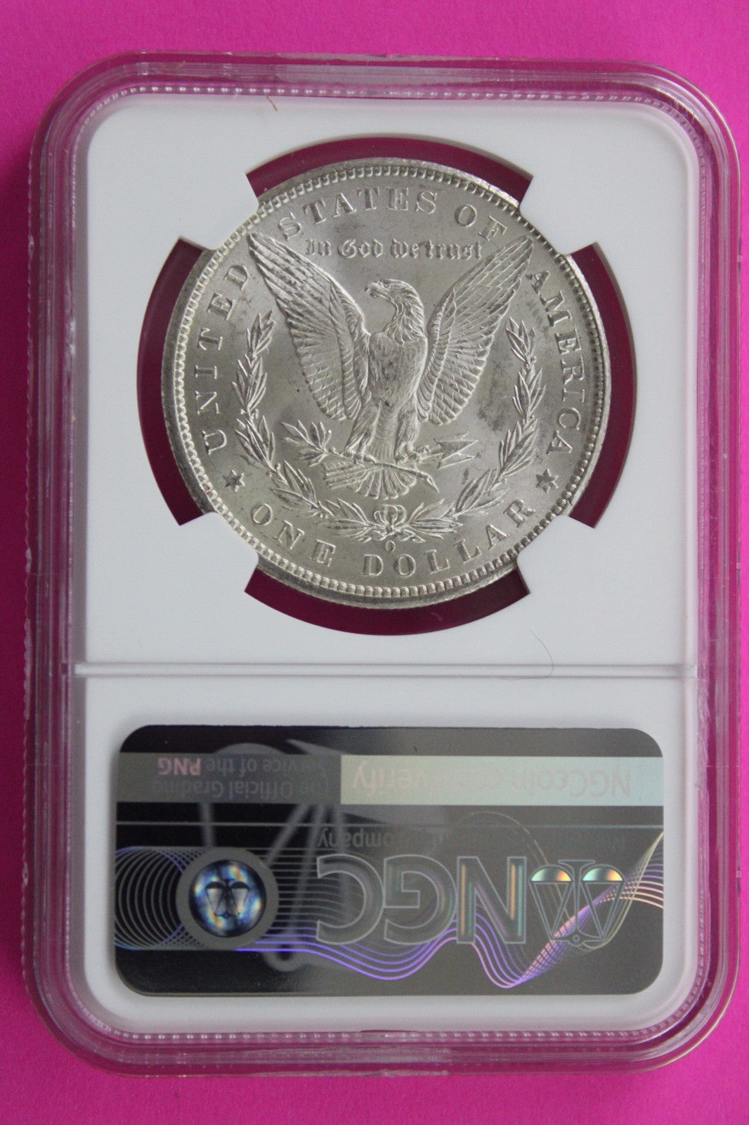 1898 O MS 63 Liberty Morgan Silver Dollar NGC Certified Graded Authentic 838