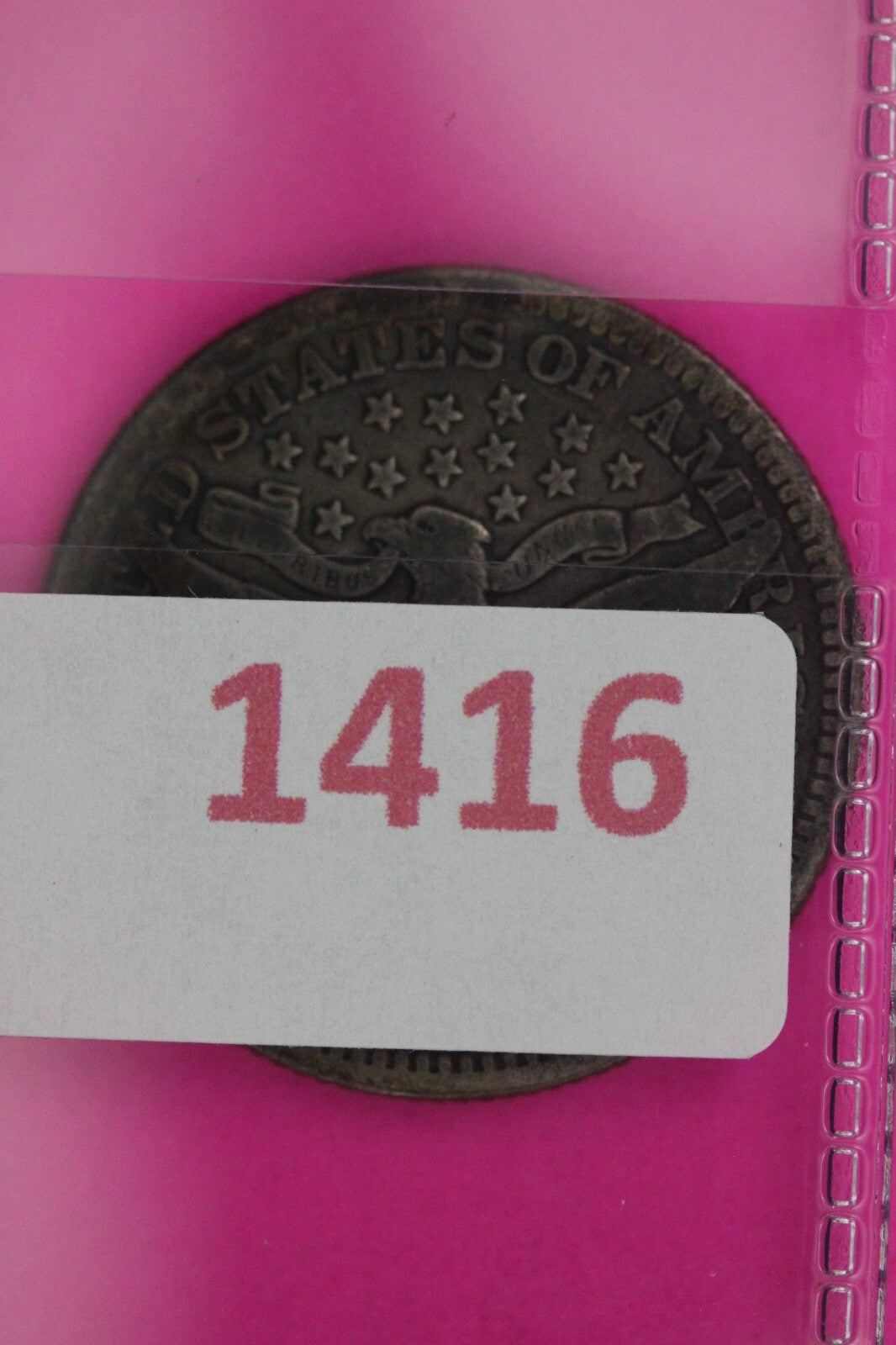 1901 0 Barber Liberty Silver Quarter Guaranteed Authentic & Genuine Coin 1416