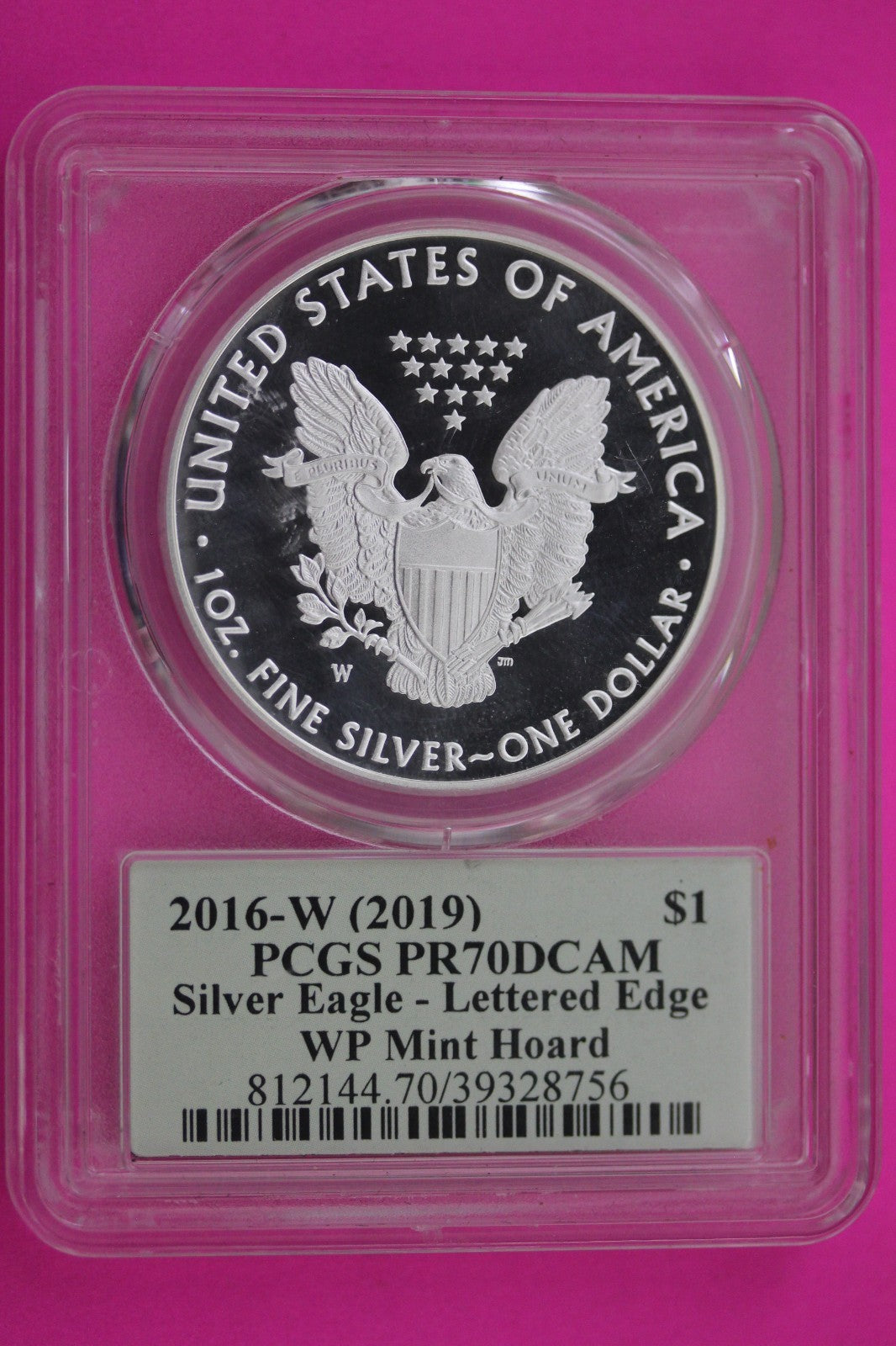 2016 W PF 70 Silver Eagle Lettered Edge 30th Anniversary PCGS 1 OZ Silver 700