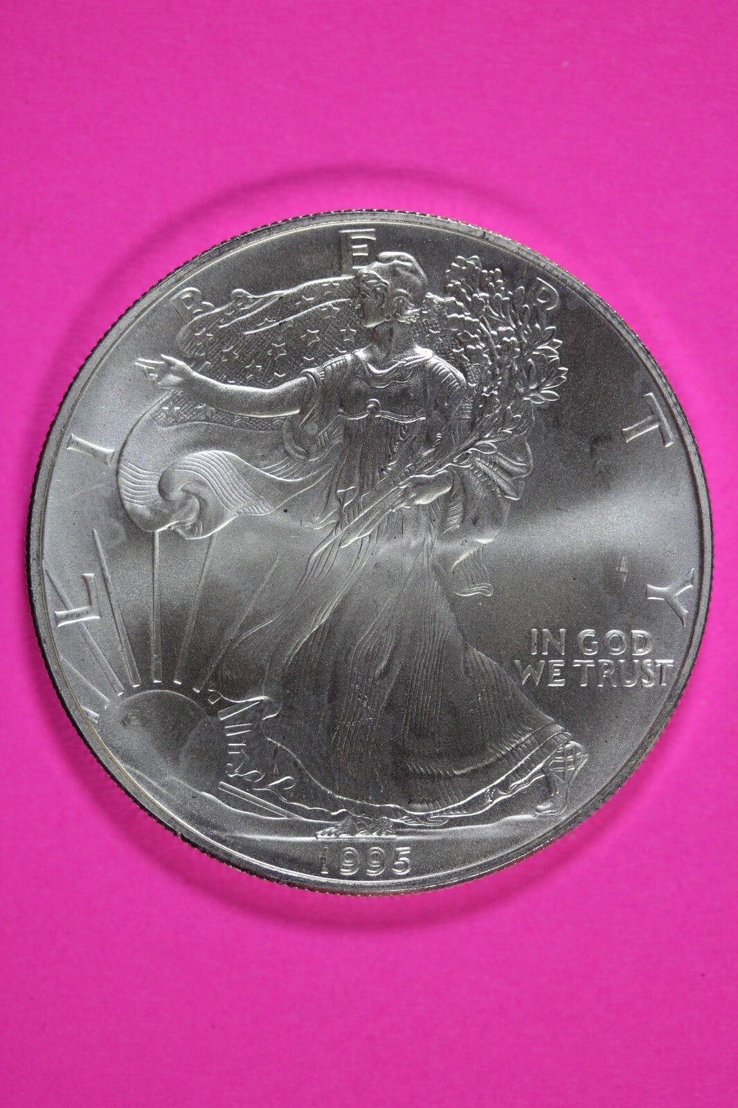 Key Date 1995 BU American Silver Eagle Key Date 1 Ounce .999 Exact Coin Shown 08