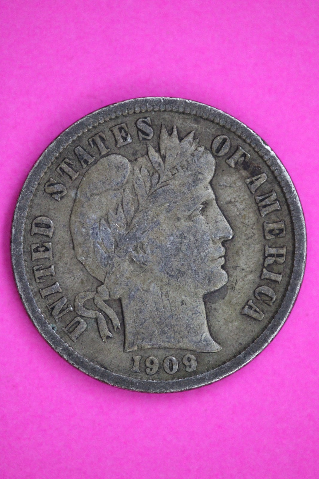 1909 S Barber Liberty Dime Silver Guaranteed Authentic & Genuine Coin 2957