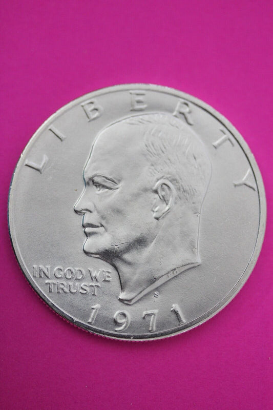 Gem BU 1971 S Ike Eisenhower 40% Silver Dollar You Get Same Coin In Pics TOM 17