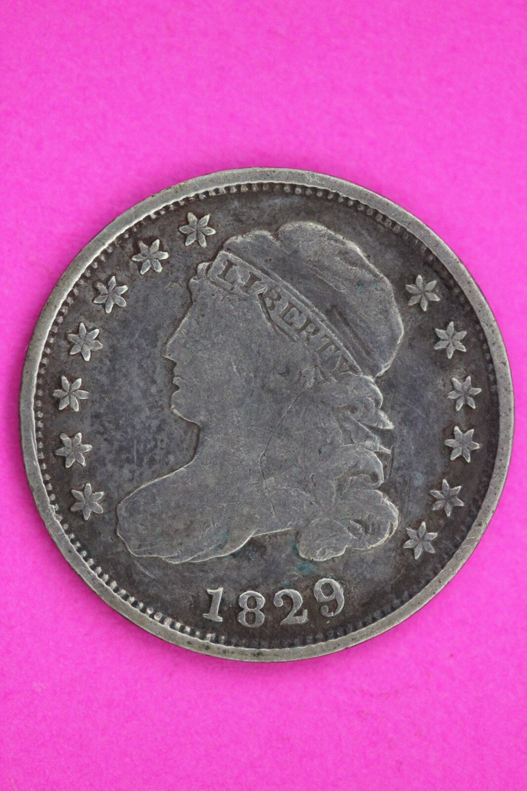 1829 Bust Capped Dime Lady Liberty Silver Coin Guaranteed Authentic Genuine 1301