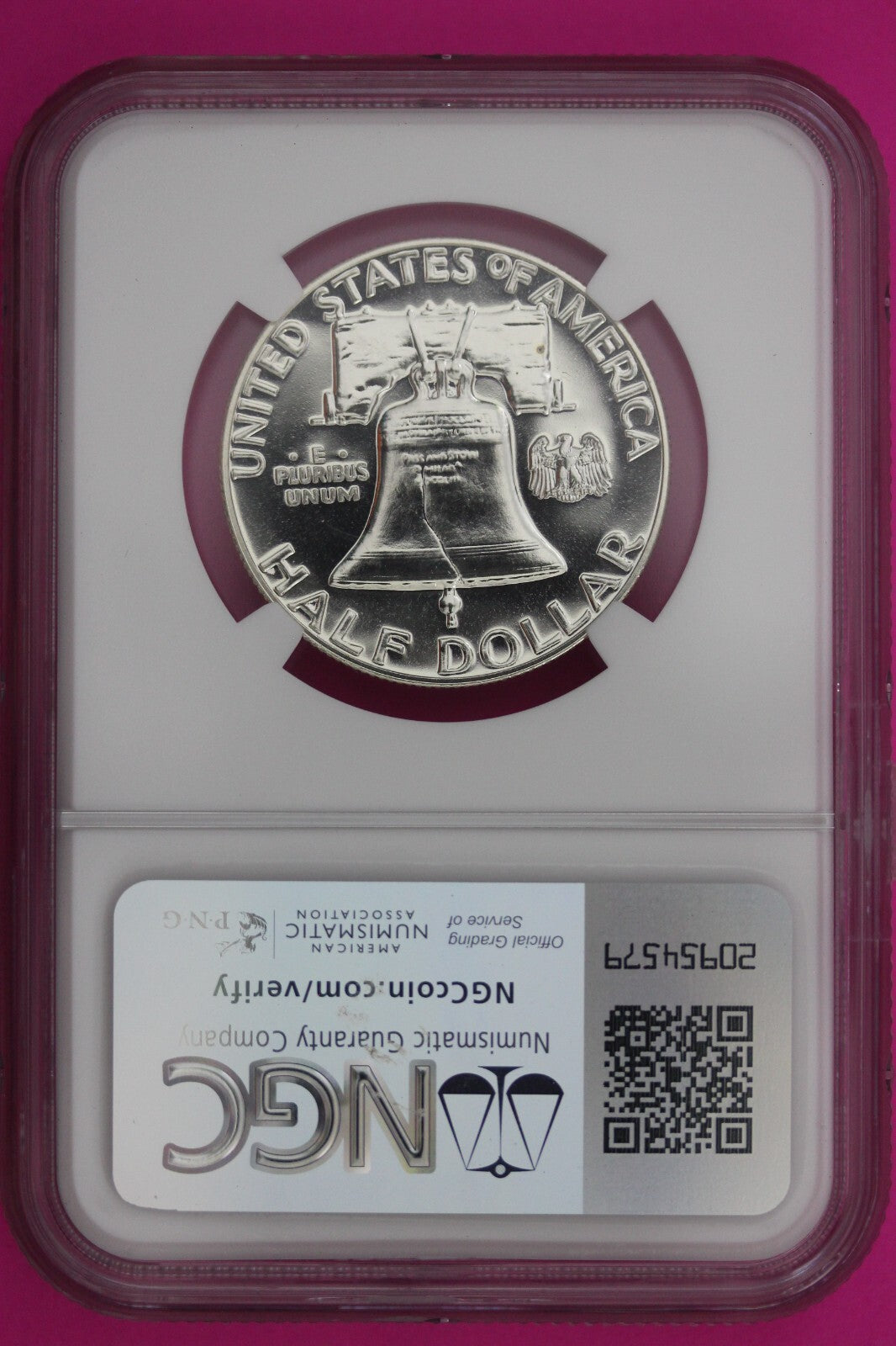 1959 PF 68 Ben Franklin Half Dollar NGC Graded Certified Authentic Slab 1126