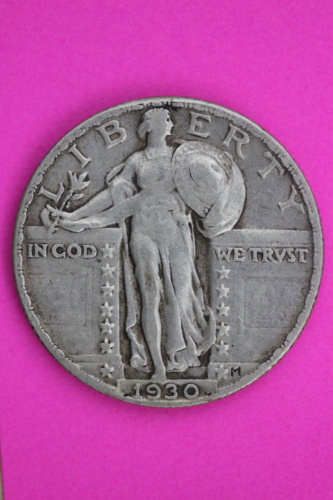 1930 P Standing Liberty Silver Quarter Semi Key Date Coin Exact Coin In Pic 44