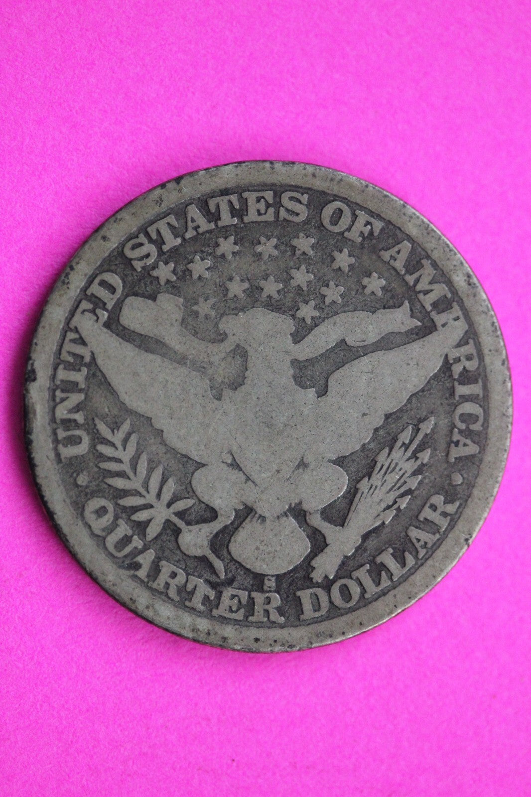 1892 S Barber Liberty Silver Quarter Scarce Guaranteed Authentic Rare Coin 0889