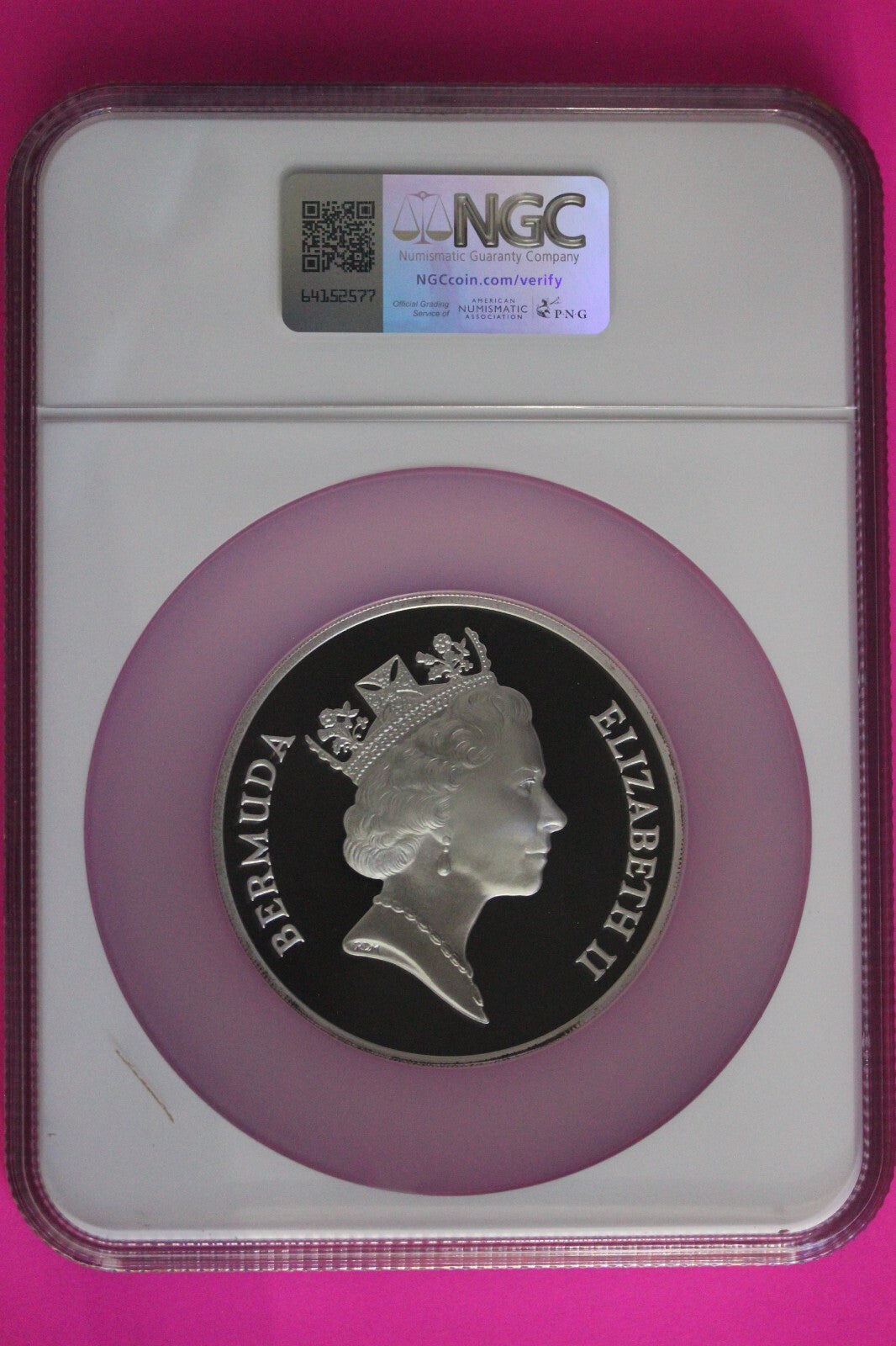 Top Pop Finest Known 1992 PF 69 Ultra Cameo Bermuda Olympic 5 OZ Silver NGC 7096