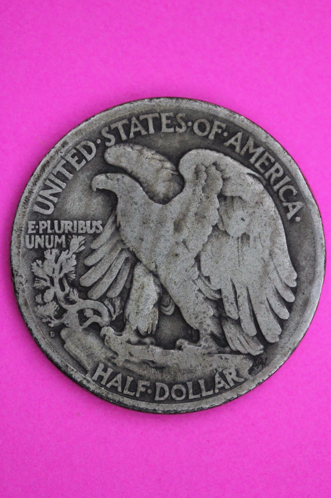 1919 D Walking Liberty Silver Half Dollar Guaranteed Authentic Genuine Coin 2351