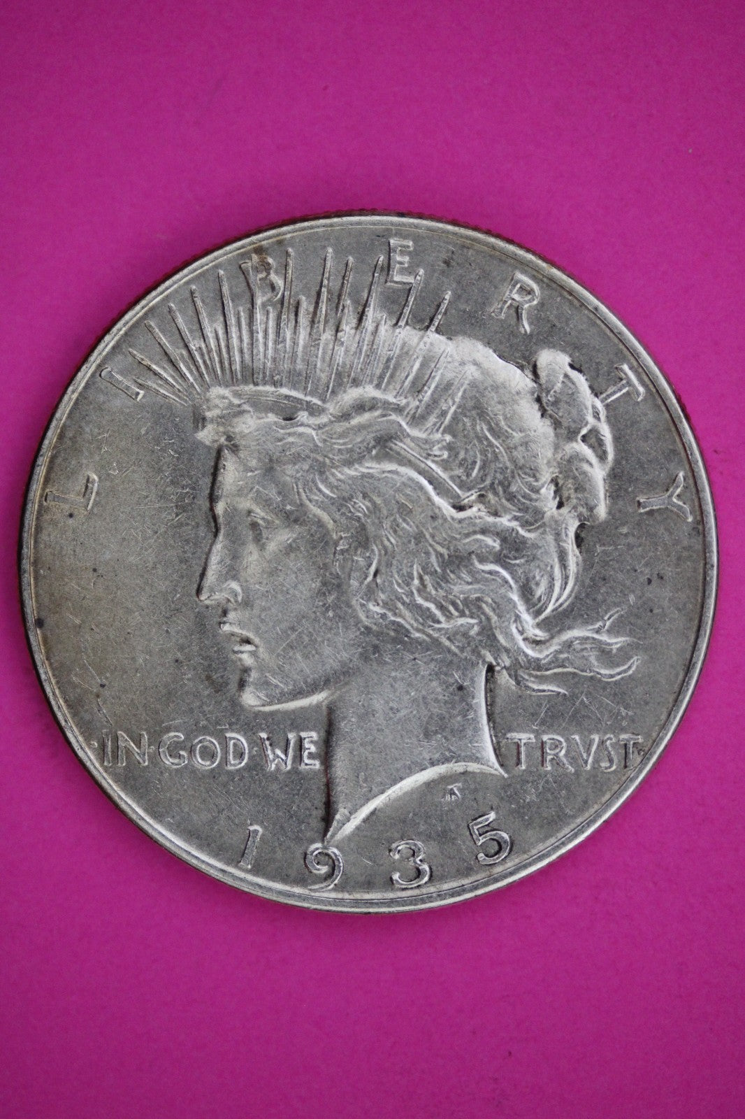 1935 P Peace Liberty Silver Dollar Guaranteed Authentic & Genuine Coin 2601