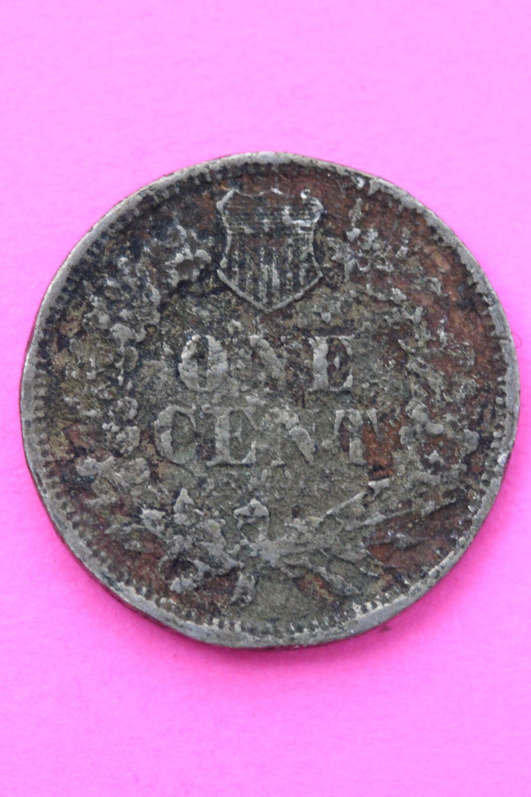 1863 Copper Nickel Indian Head Cent Penny Exact Early Type Coin Pictured 146