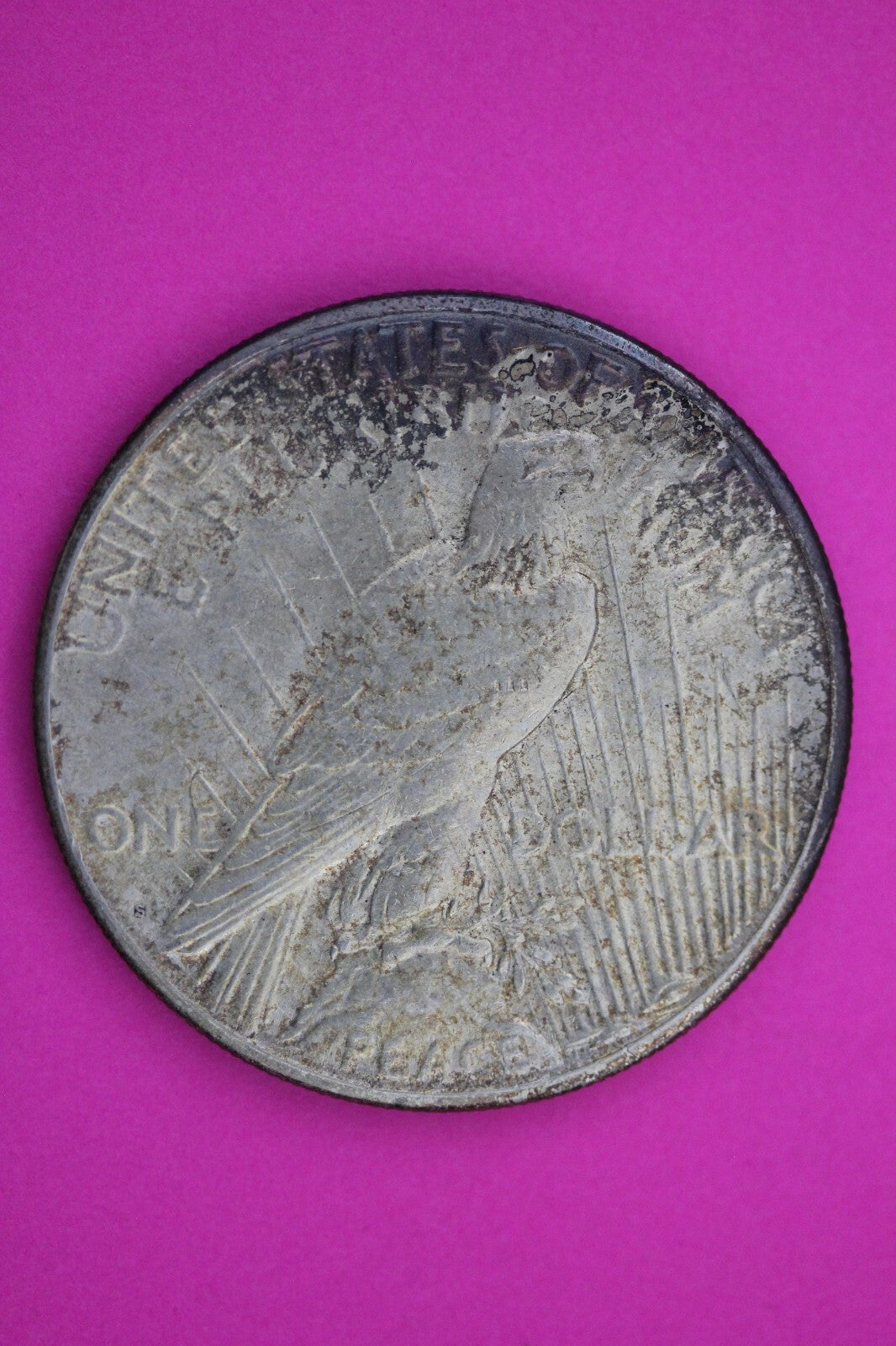 Toned 1923 S Peace Silver Dollar LIberty Coin Guaranteed Authentic 0326N