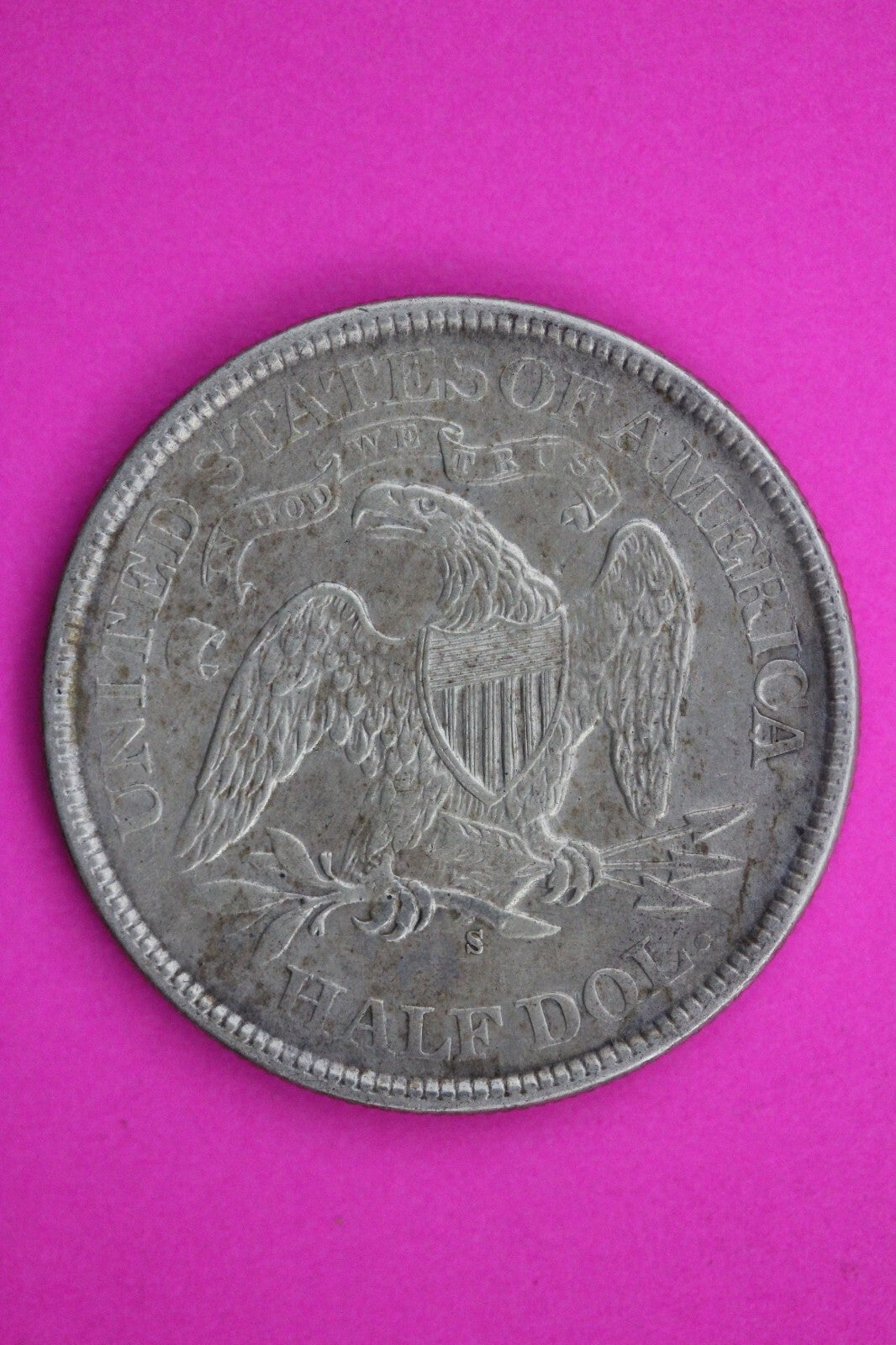 High Grade 1875 P Seated Liberty Half Dollar Silver Scarce Semi Key Date 43