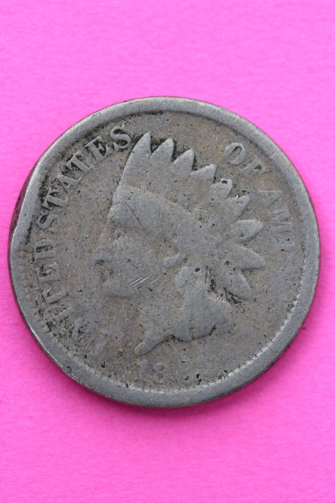 1862 Copper Nickel Indian Head Cent Penny Exact Early Type Coin Pictured 77