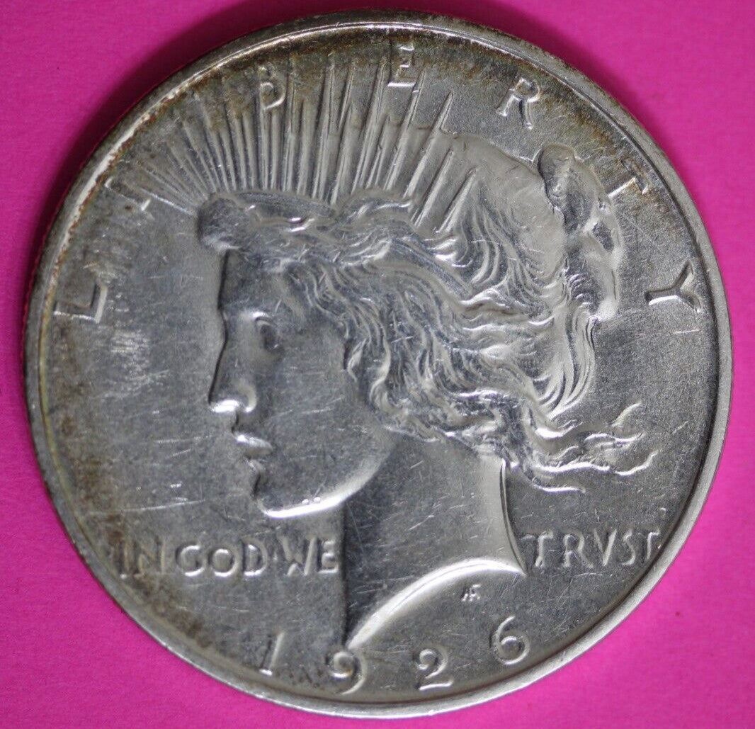 High Grade 1926 S Liberty Peace Silver Dollar Exact Coin In Pics Lots Luster 37