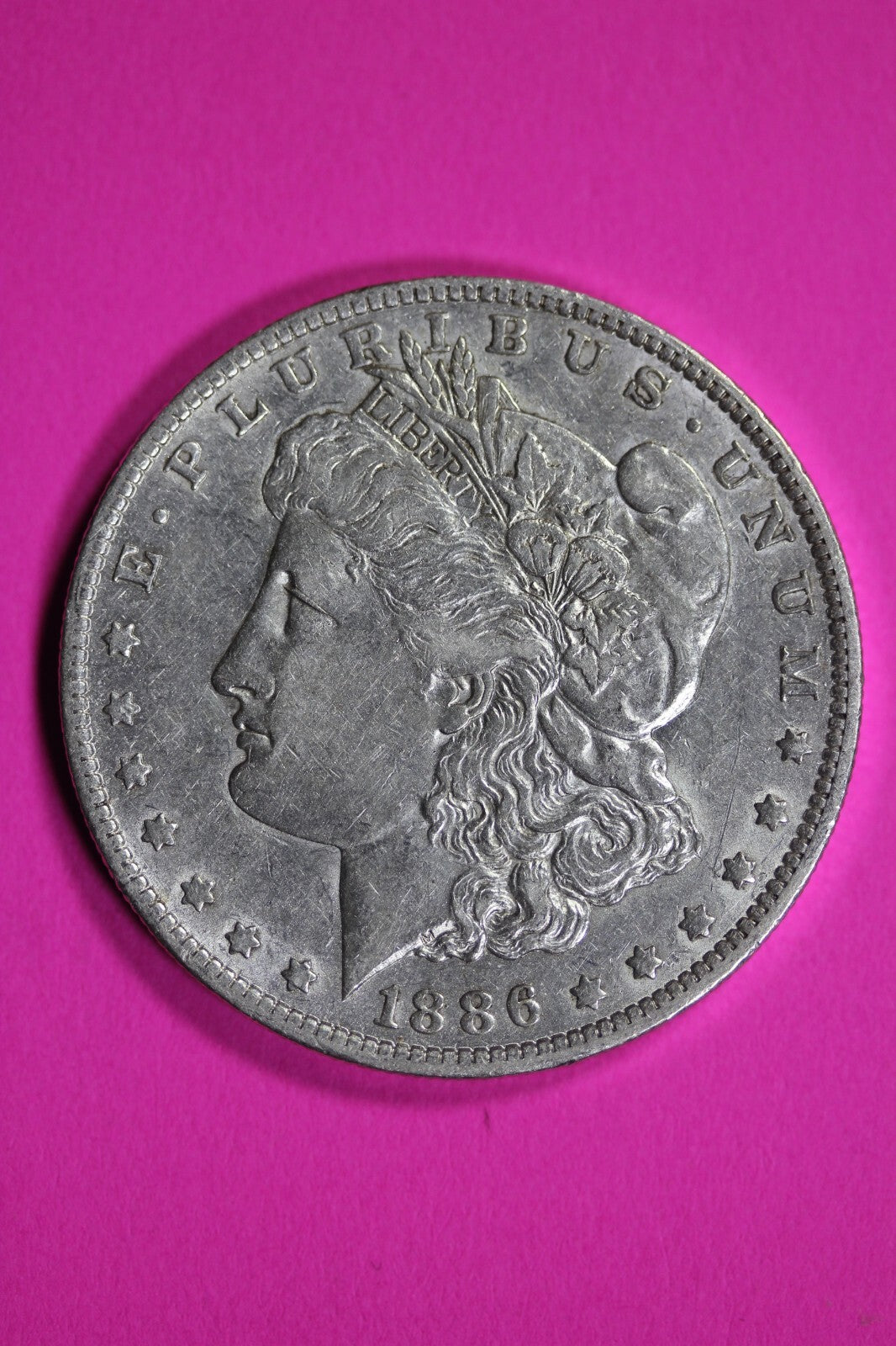 High Grade 1886 O Morgan Liberty Silver Dollar Key Date Coin New Orleans 04