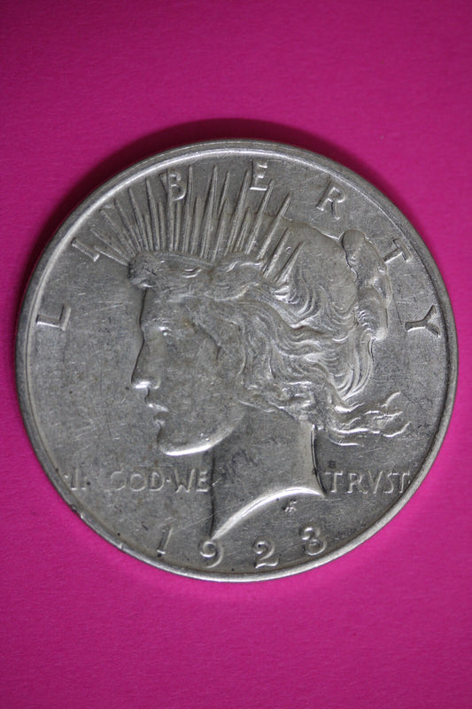 High Grade 1923 D Liberty Peace Silver Dollar Exact Coin In Pics Lots Luster 95