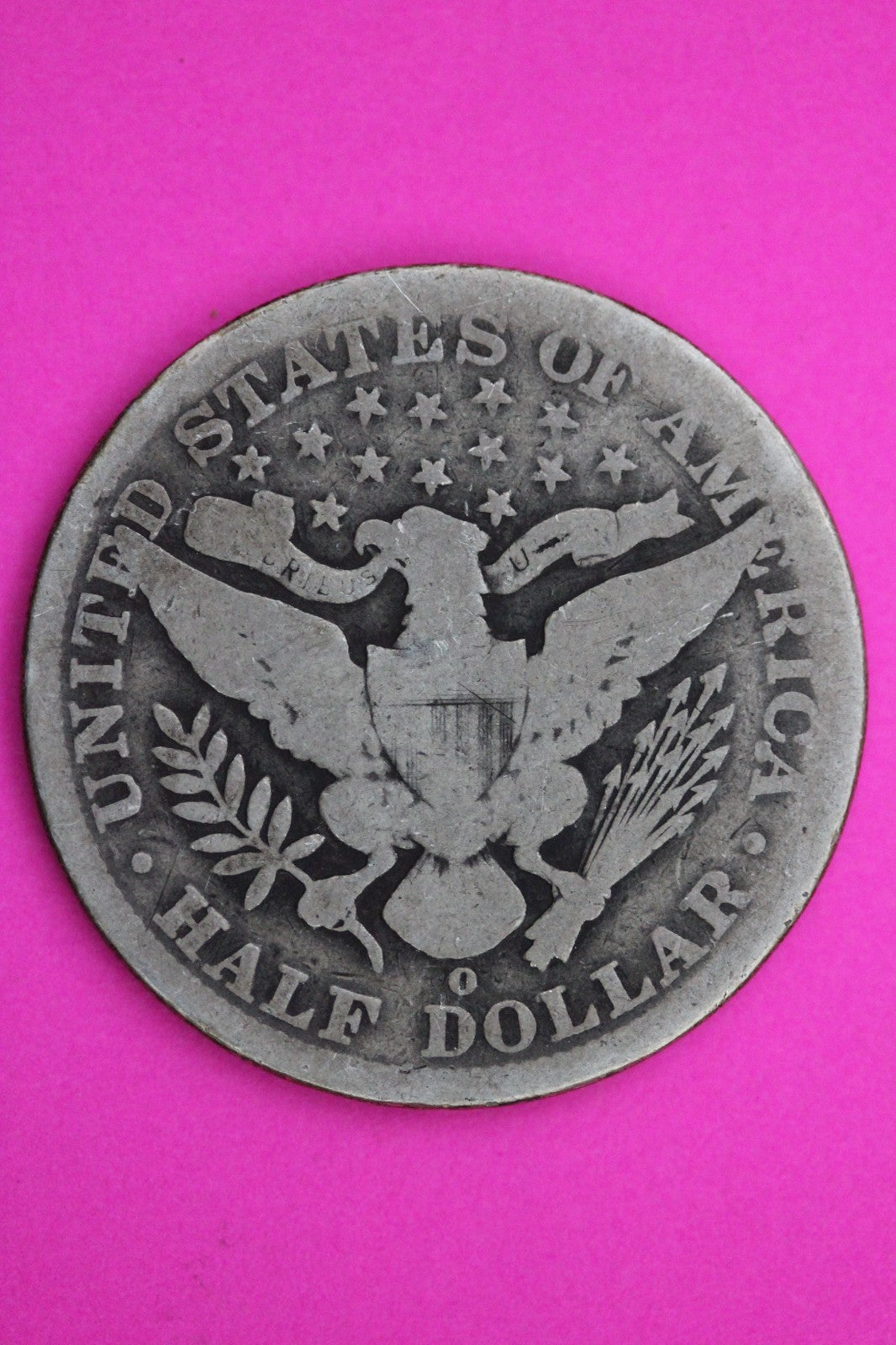 1896 O Barber Liberty Silver Half Dollar Guaranteed Authentic Genuine Coin 2274