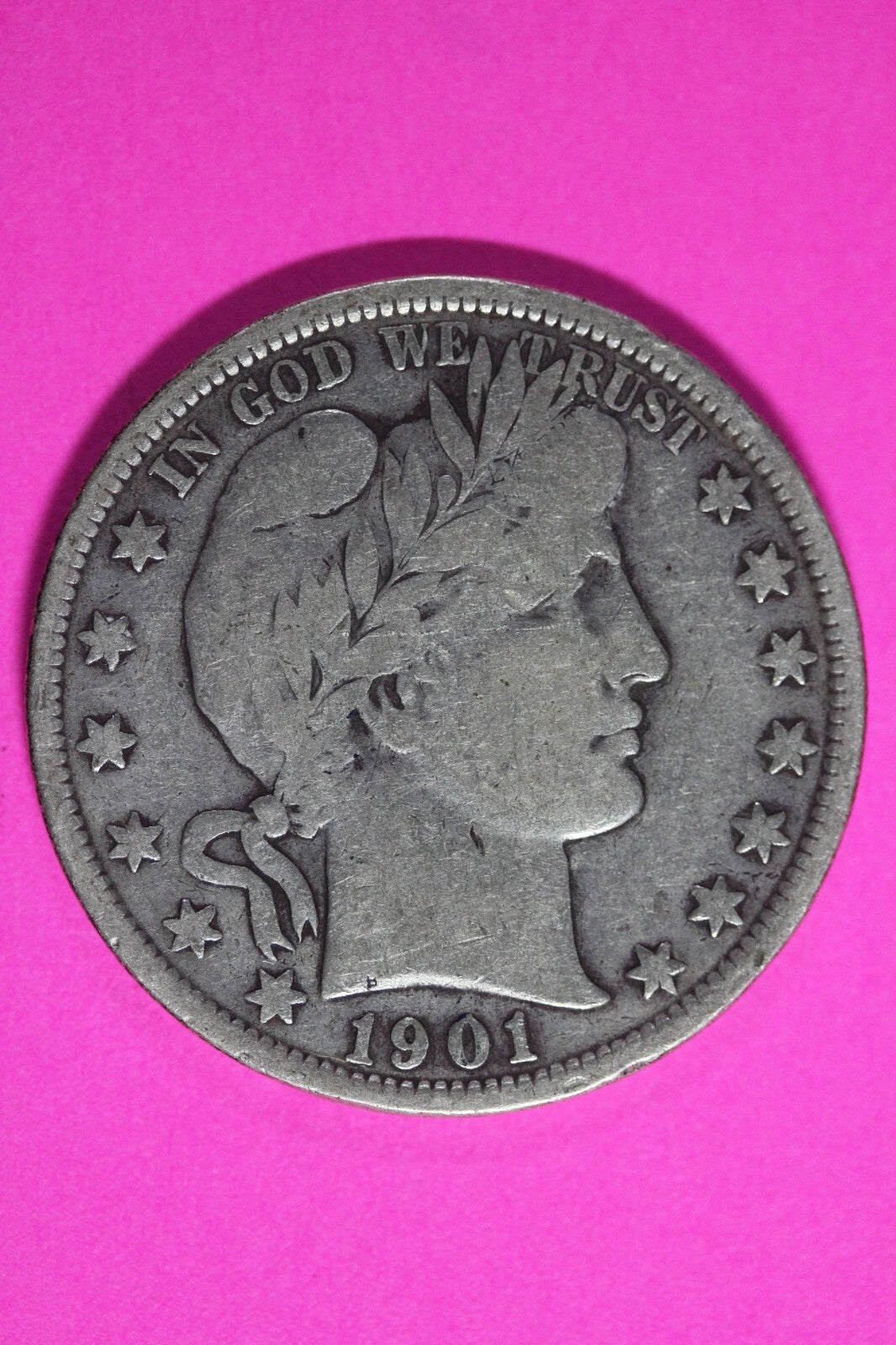 1901 P Barber Liberty Half Dollar Scarce Semi Key Date Coin Philadelphia 242