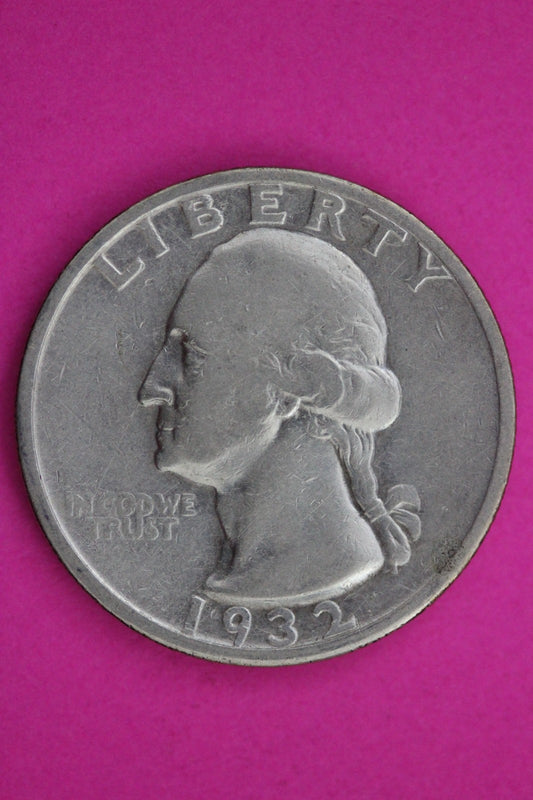 1932 S George Washington Silver Quarter Guaranteed Authentic Genuine Coin 1628