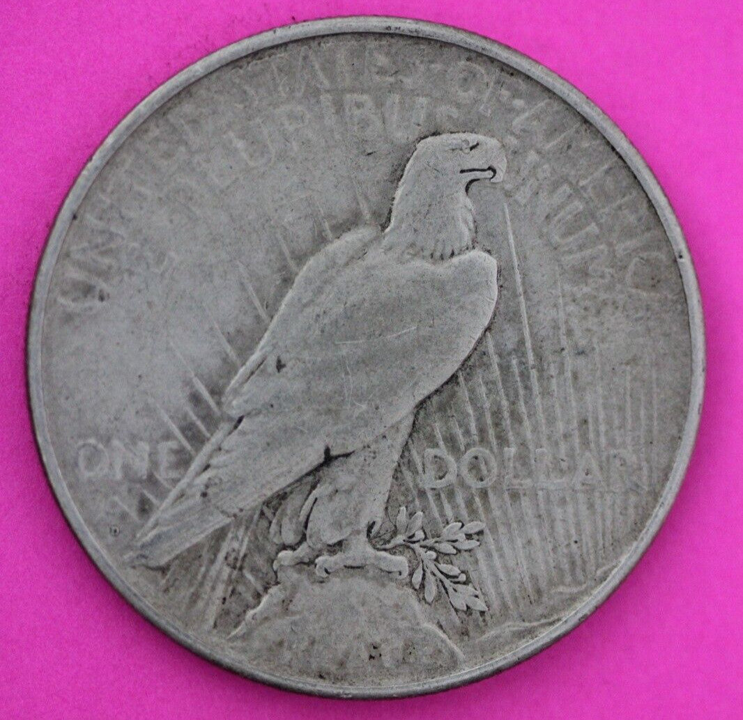 1934 D Liberty Peace Silver Dollar Scarce Semi Key Date Coin Denver Mint 21