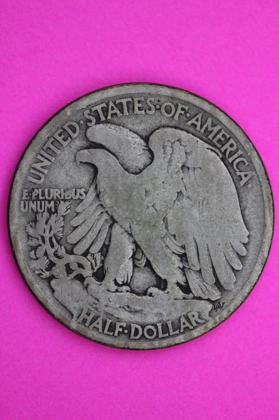 1917 D OBV Walking Liberty Silver Half Dollar Guaranteed Authentic Genuine 2355