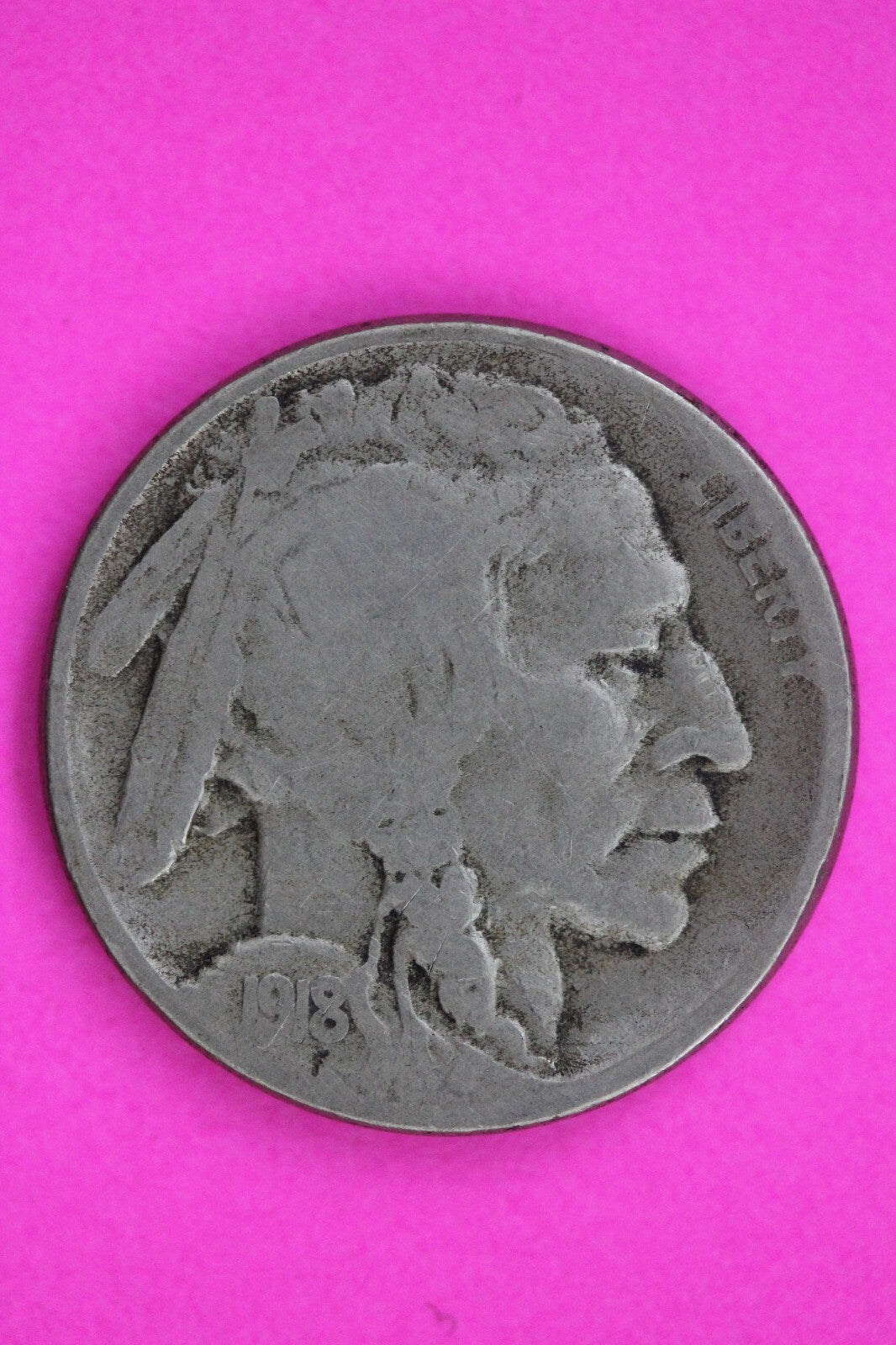 1918 S Buffalo Nickel Coin Guaranteed Authentic Genuine Coin Free Shipping 1523