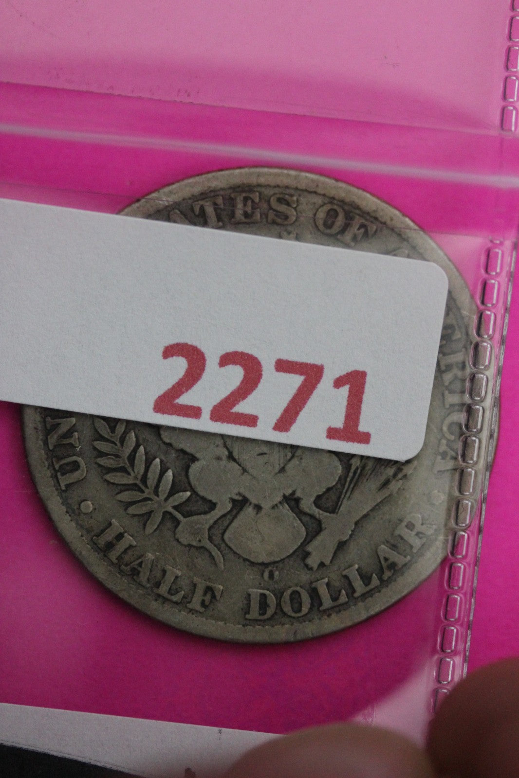 1909 O Barber Liberty Silver Half Dollar Guaranteed Authentic Genuine Coin 2271