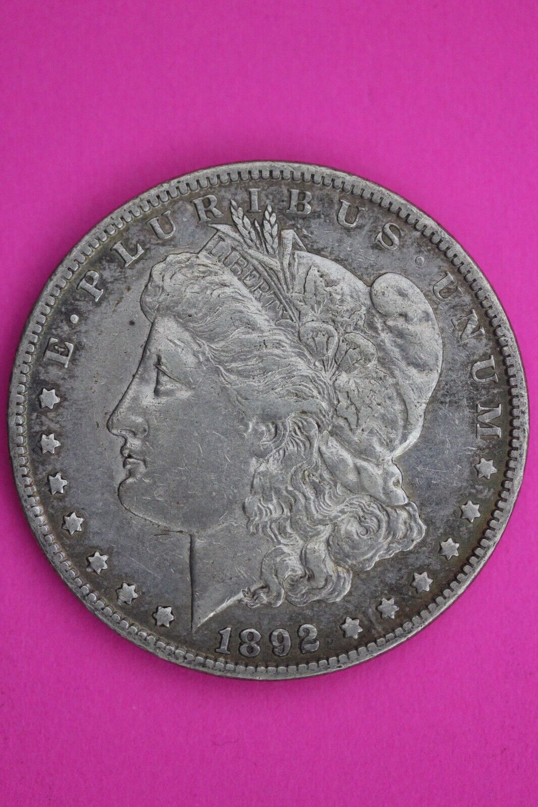 Nicely Toned 1892 O Liberty Morgan Silver Dollar Coin Guaranteed Authentic 123N