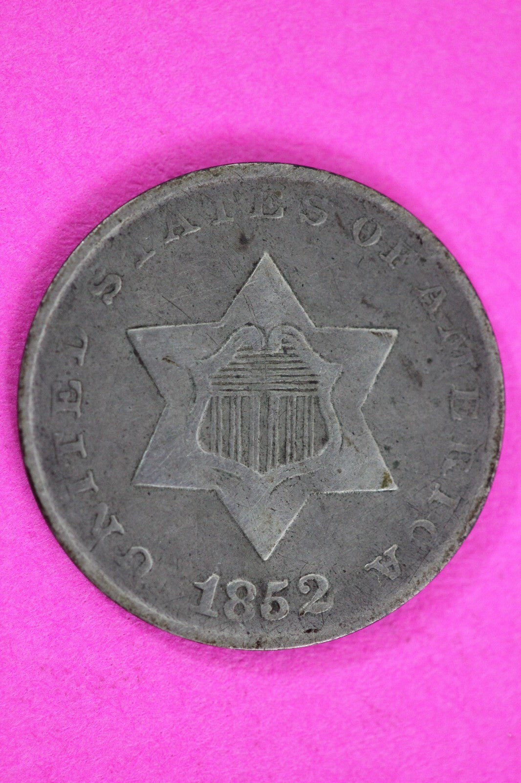 1852 Trime 3 Three Cent Silver Dime Exact Coin Shown In Pics Semi Key Date 96