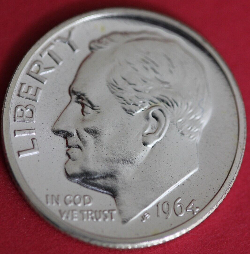 1964 Silver Proof Roosevelt Dime Exact Coin Shown 15