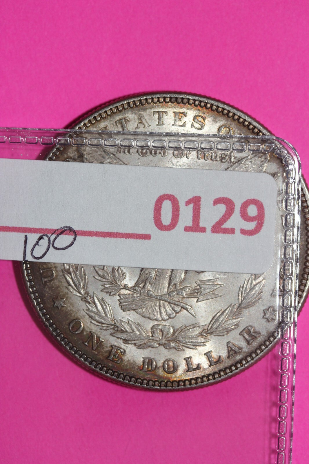 Rainbow Toned 1887 P Liberty Morgan Silver Dollar Coin Guaranteed Authentic 129N