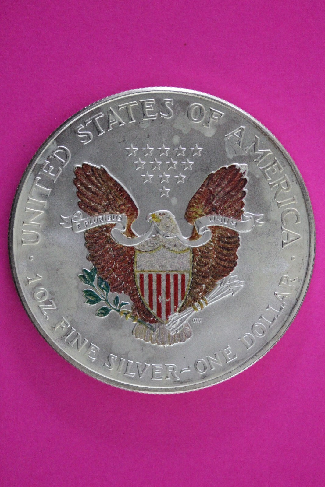 Colorized 2000 American Silver Eagle 1 Ounce .999 Fine Exact Coin Shown N0505