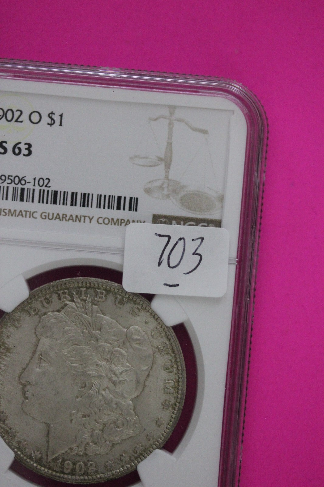 1902 O MS 63 Liberty Morgan Silver Dollar NGC Certified Graded Authentic 703