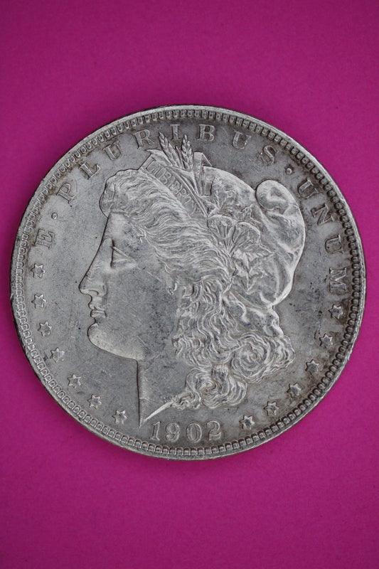 High Grade 1902 P Morgan Lady Liberty Rare Date Silver Dollar Authentic 2625