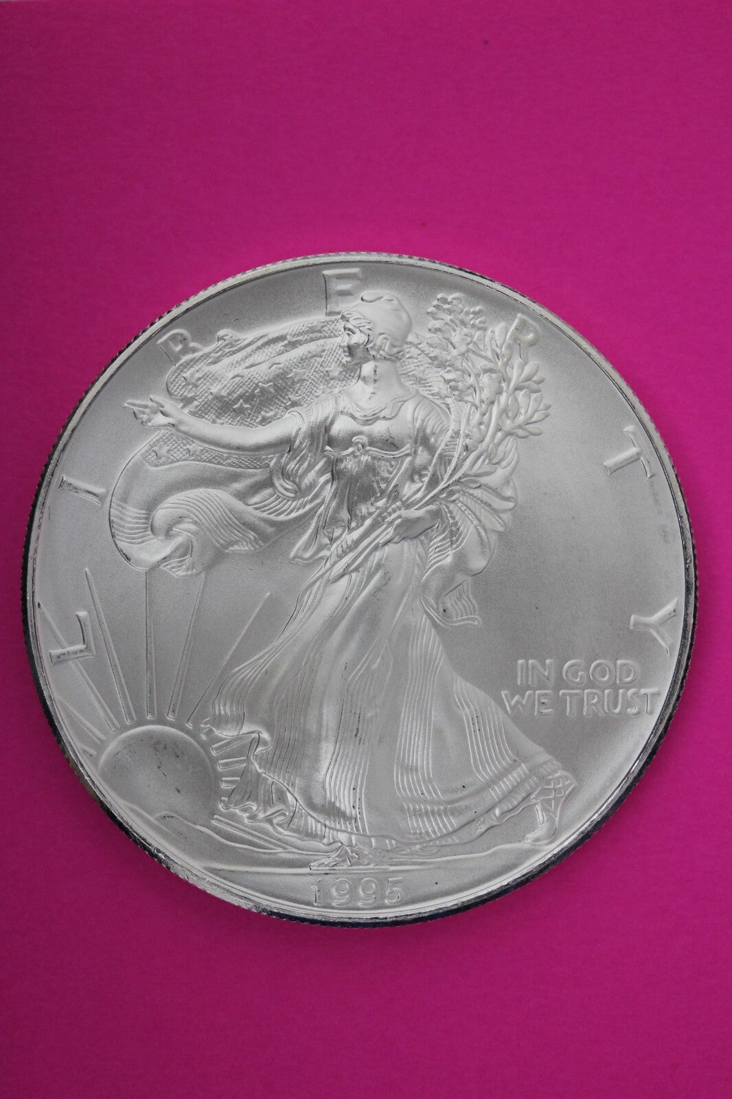 Gem BU 1995 American Silver Eagle Key Date 1 Ounce .999 Exact Coin Shown 38