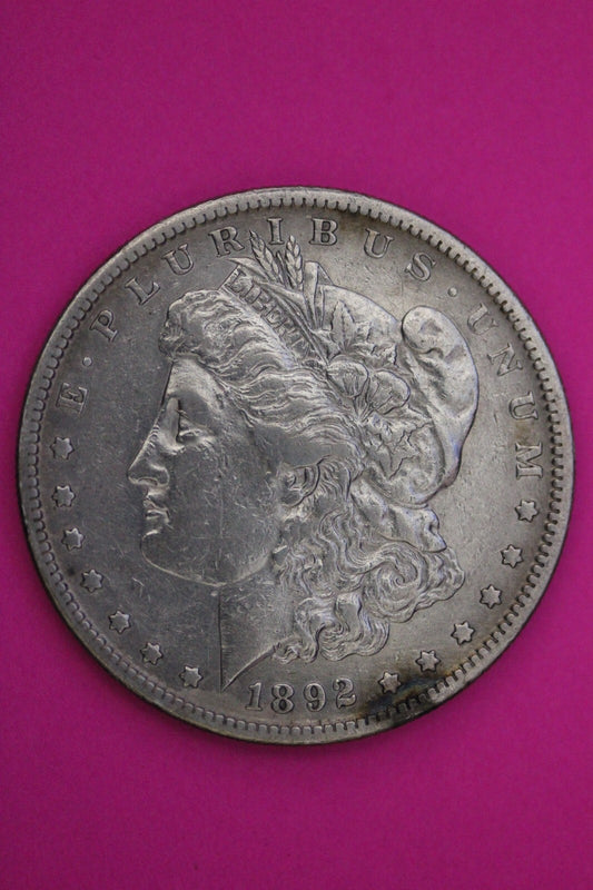 1892 S Morgan Liberty Silver Dollar Scarce Semi Key Date Coin San Francisco 364