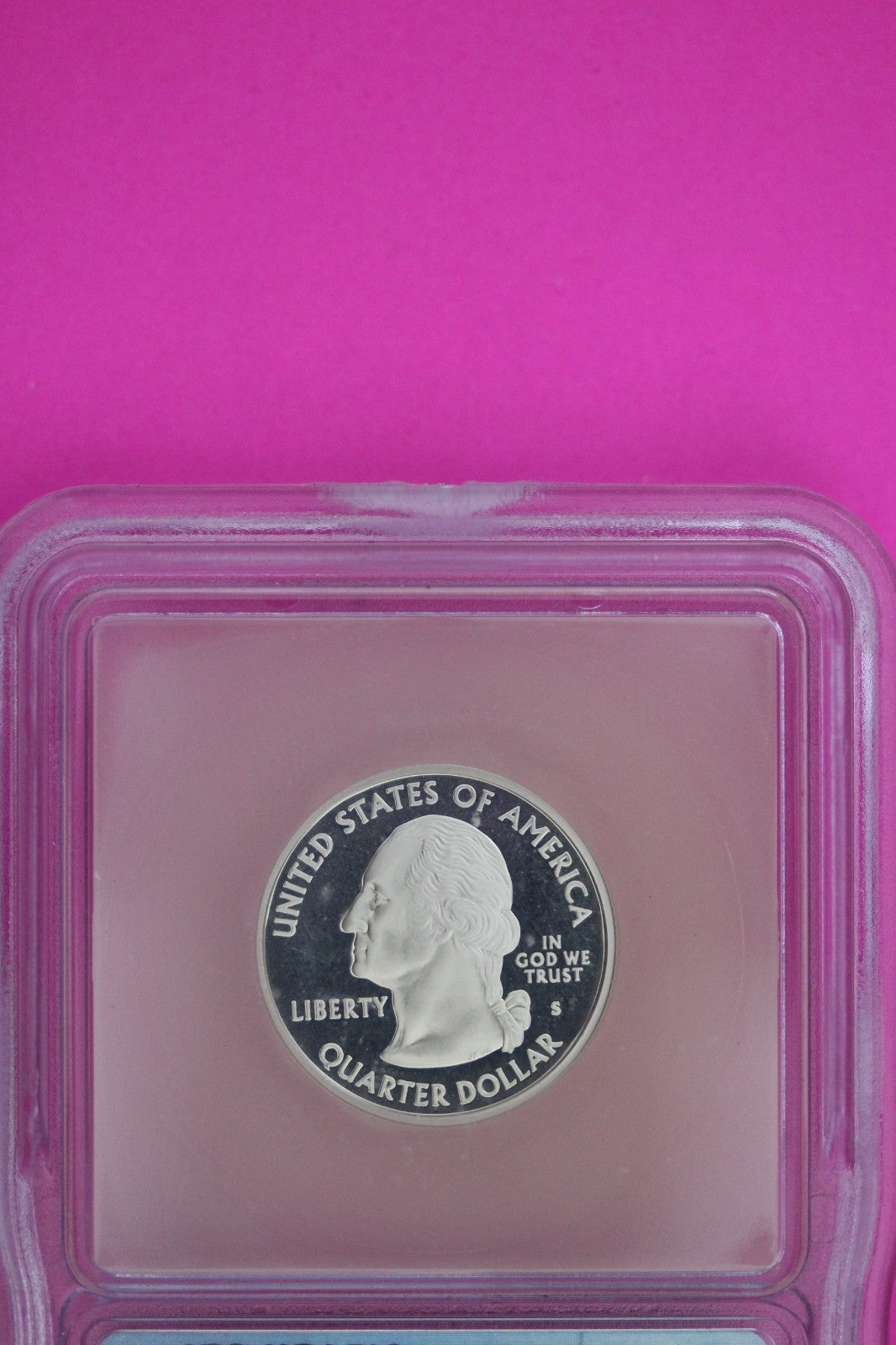 2007 S PR 70 Washington Silver State Quarter ICG Certified Authentic Slab 194