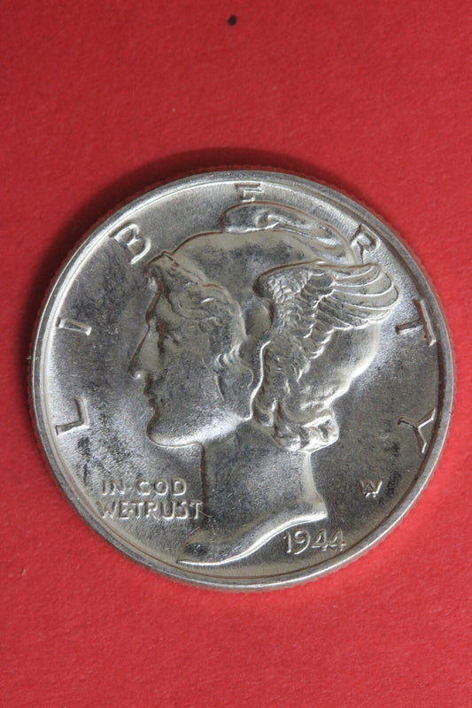 1944 P Silver Mercury Dime Exact Coin Shown Fast Flat Rate Shipping OCE 90