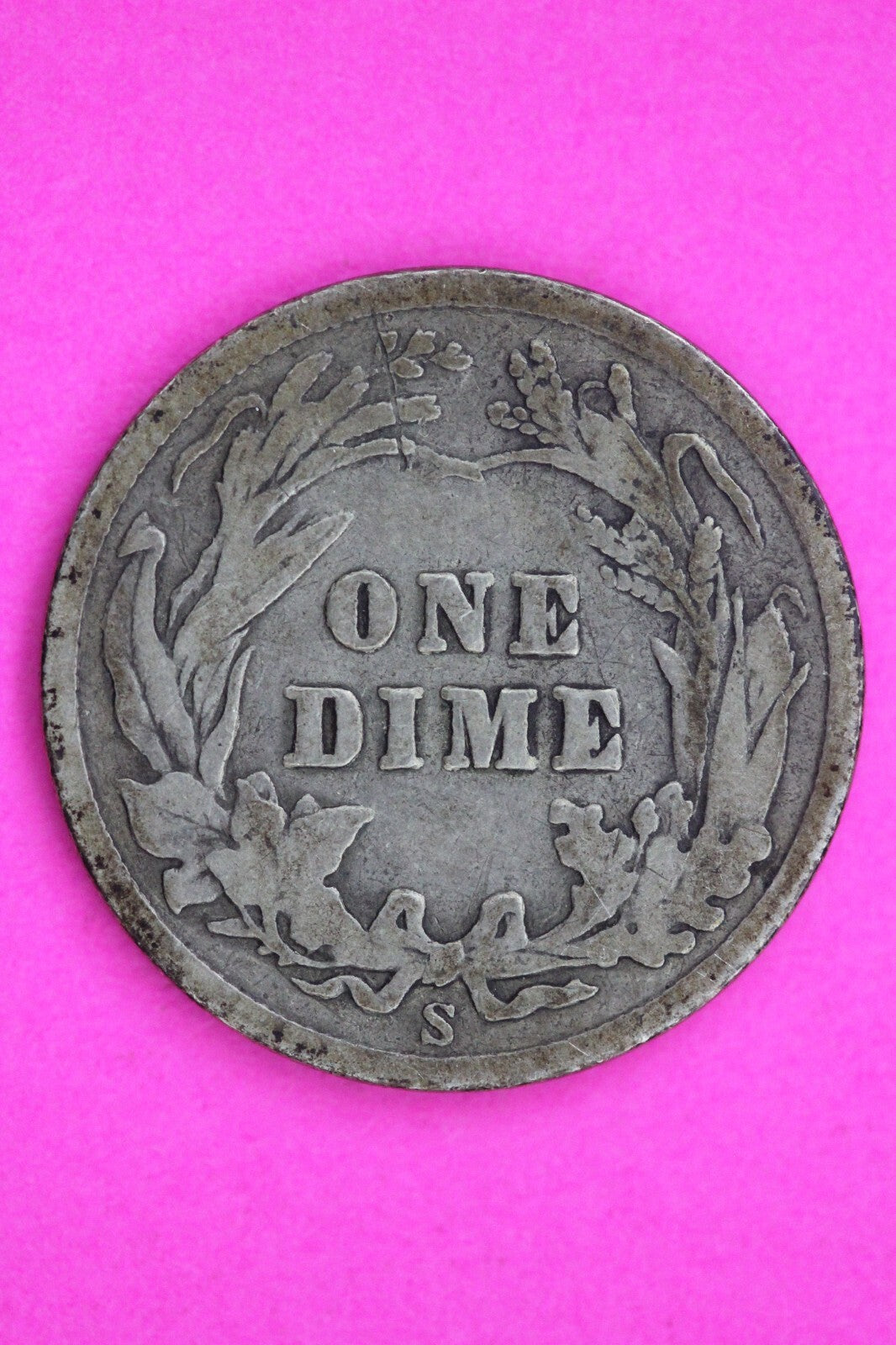 1910 S Barber Liberty Dime Silver Coin Semi Key Date Guaranteed Authentic 1292