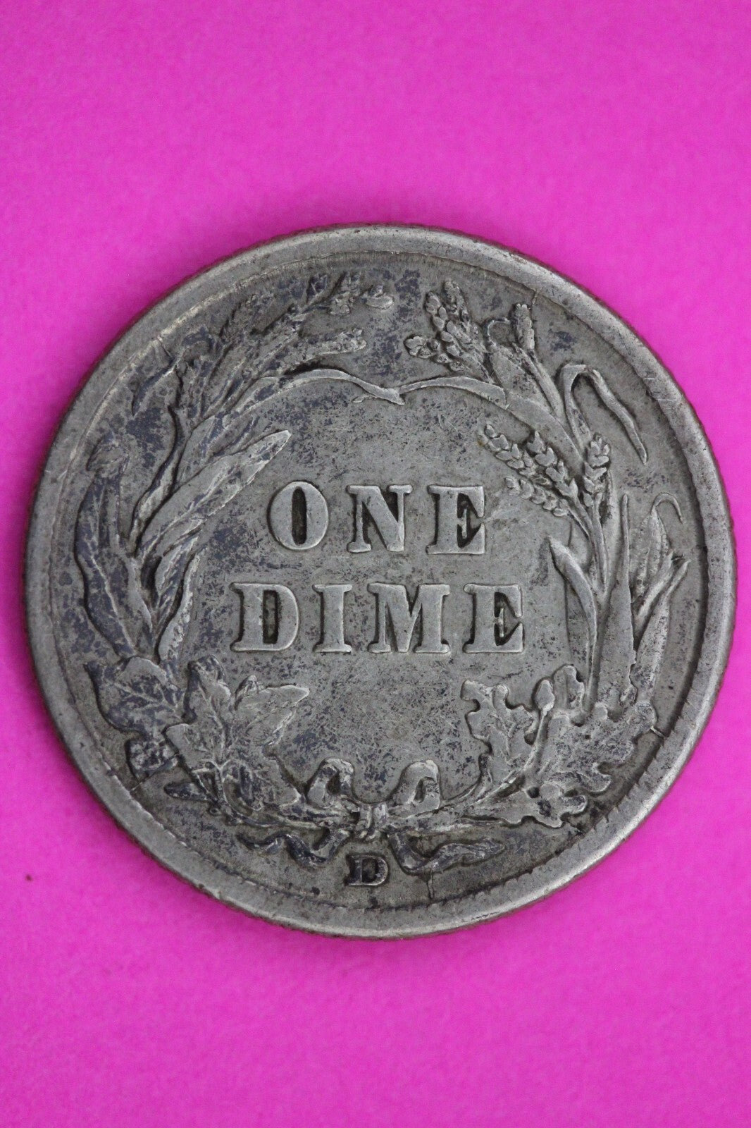 High Grade 1912 D Barber Liberty Dime Semi Key Date Silver Coin Philadelphia 12