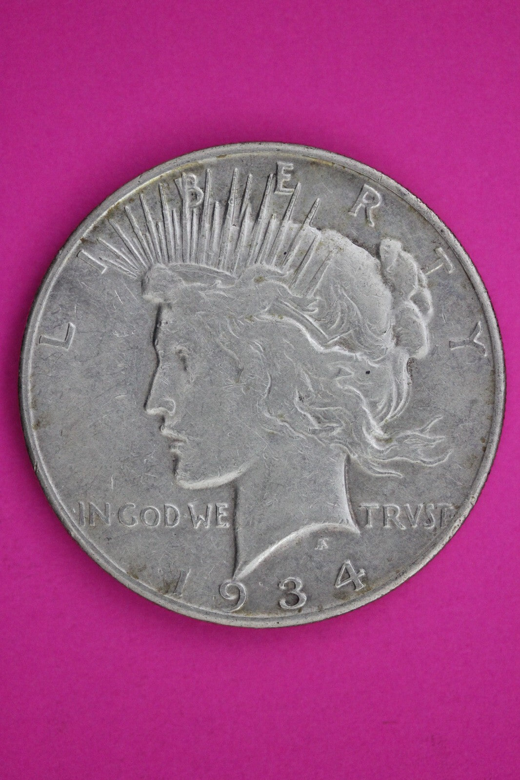 1934 S Peace Liberty Silver Dollar Guaranteed Authentic & Genuine Coin 1396