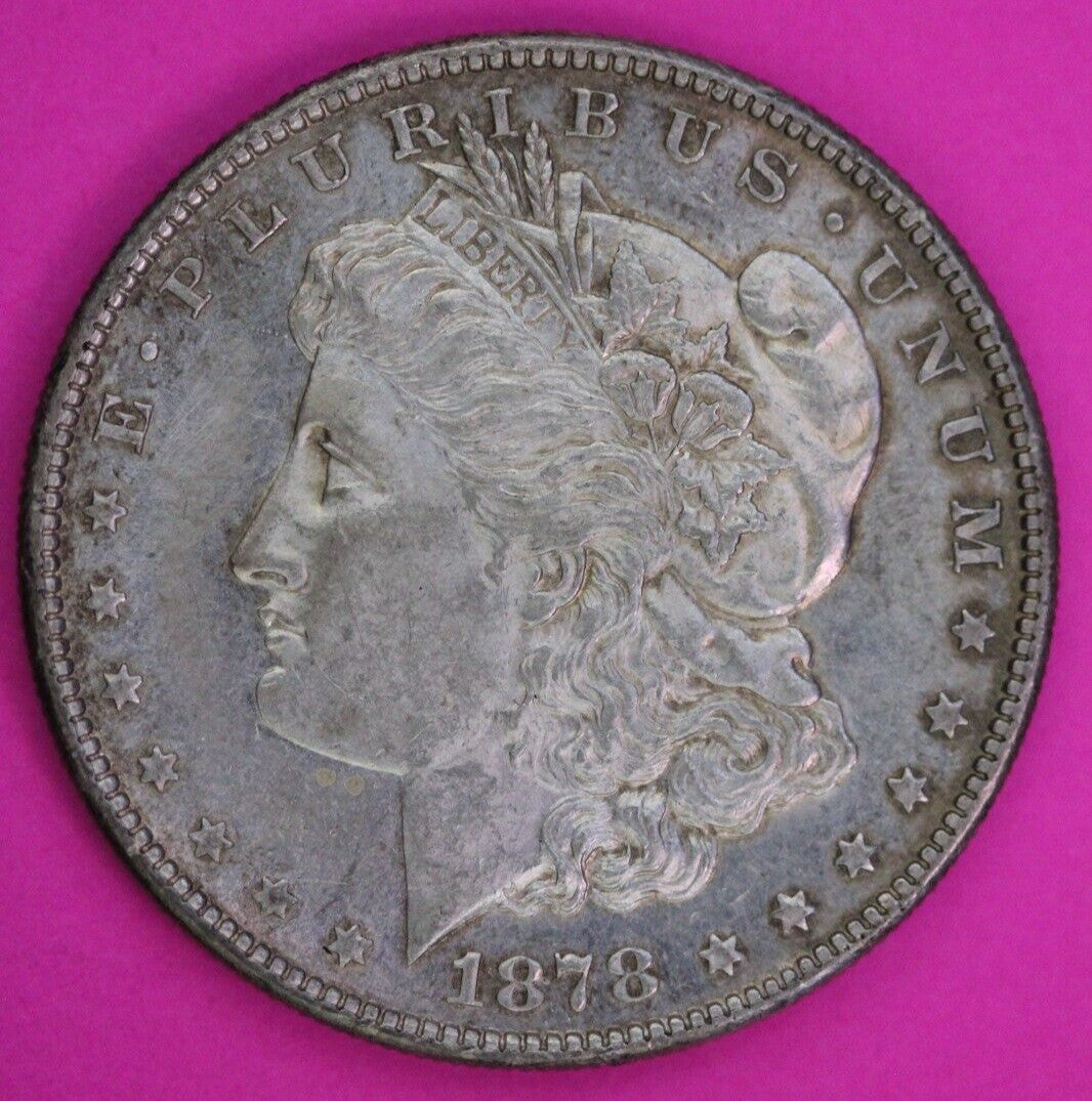 Cameo-ish 1878 S Morgan Lady Liberty Silver Dollar Key Coin San Francisco 380